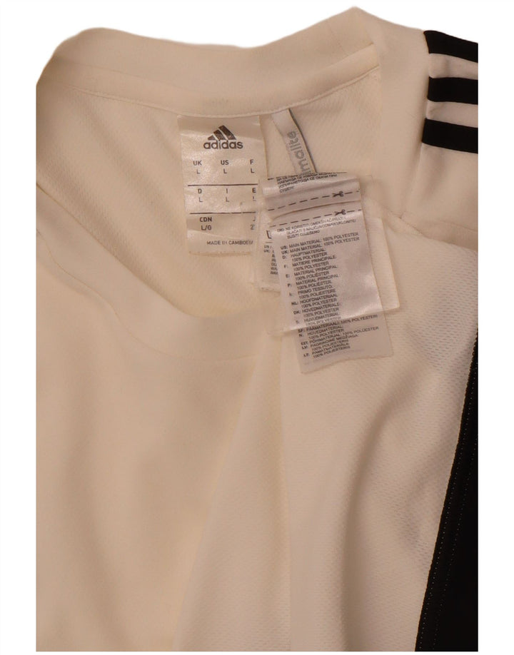 ADIDAS Herre Climalite T-Shirt Top Stor hvid polyester