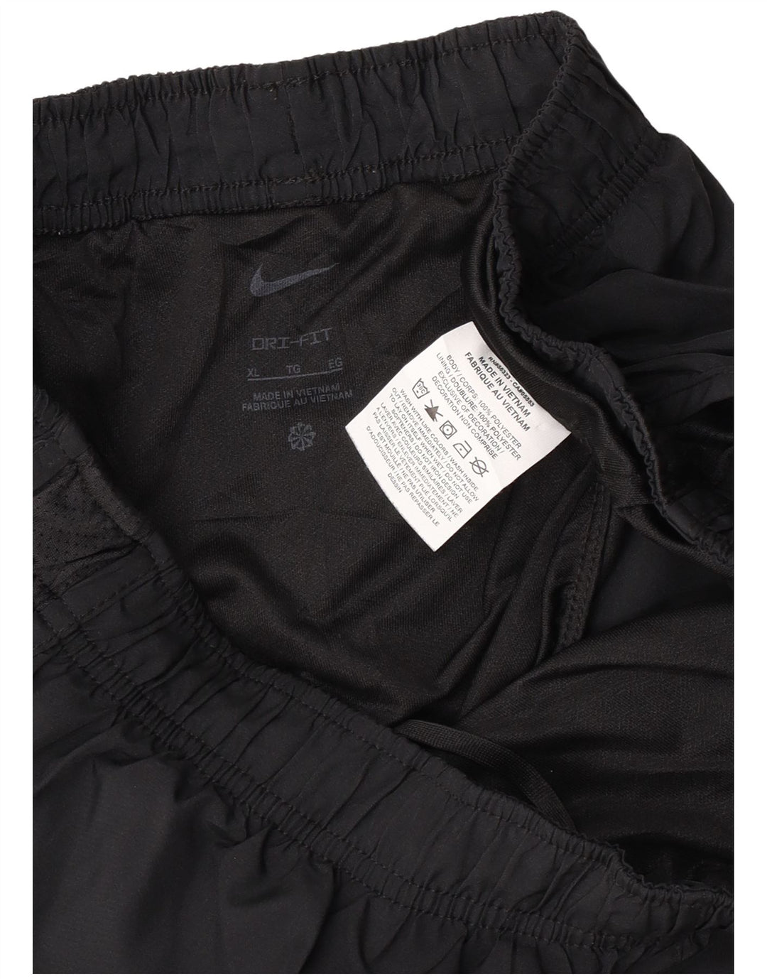 Nike Dame Dri Fit sportsshorts UK 18 XL sort polyester