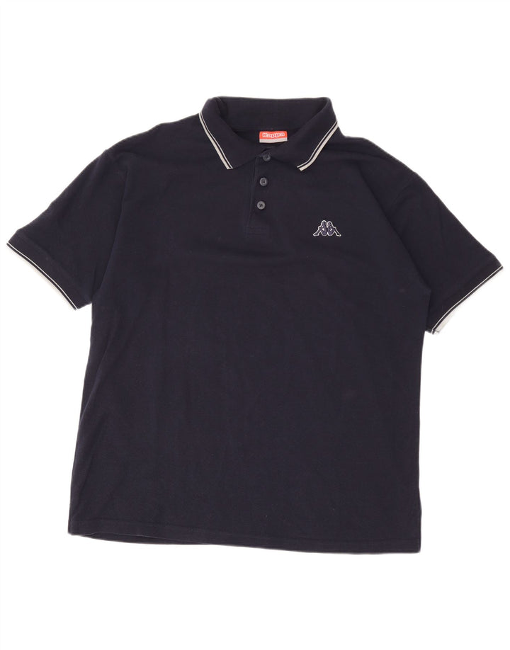 Kappa høj poloskjorte til mænd XL marineblå