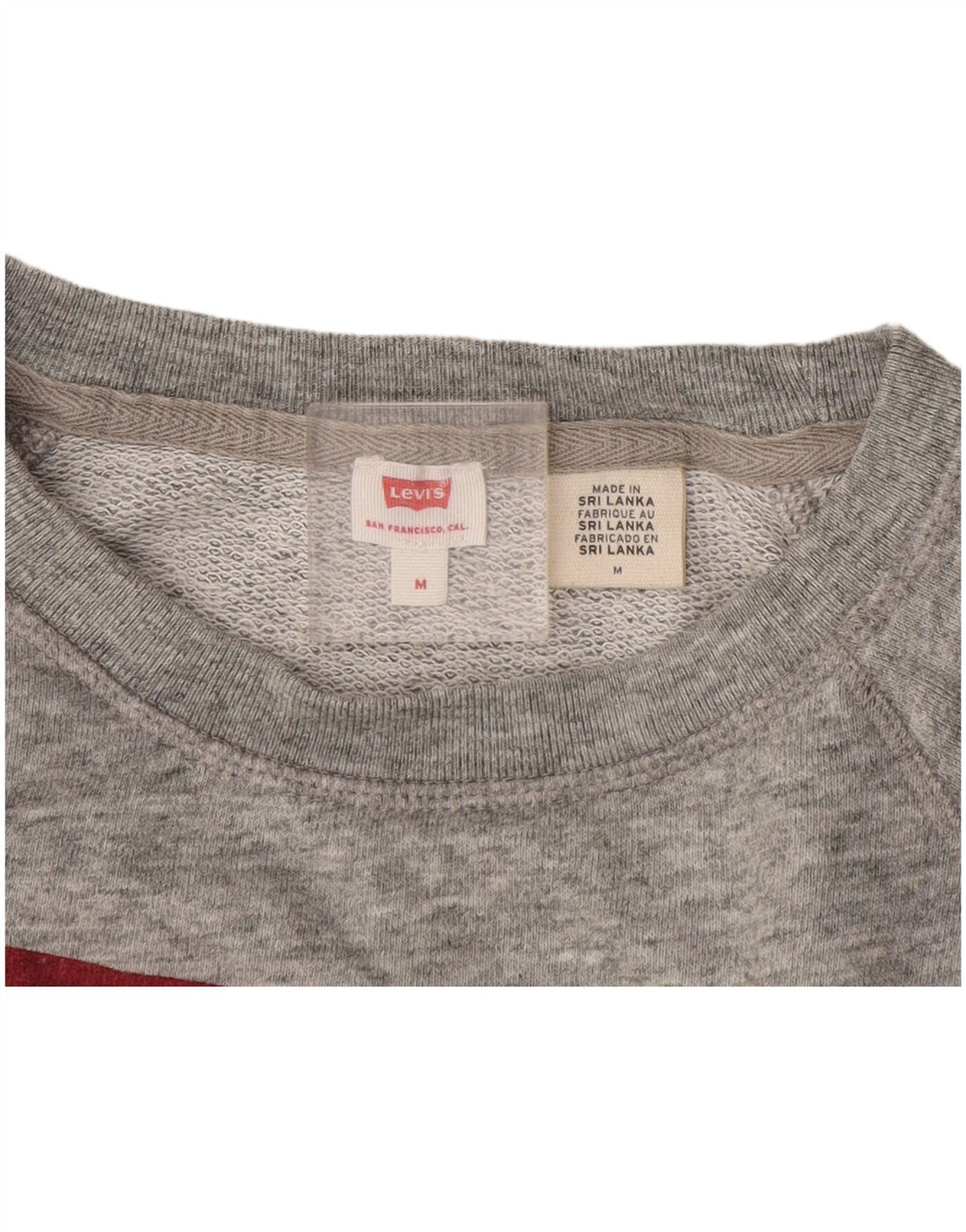 Levi's grafisk sweatshirt til kvinder UK 14 Medium Grå Flecked