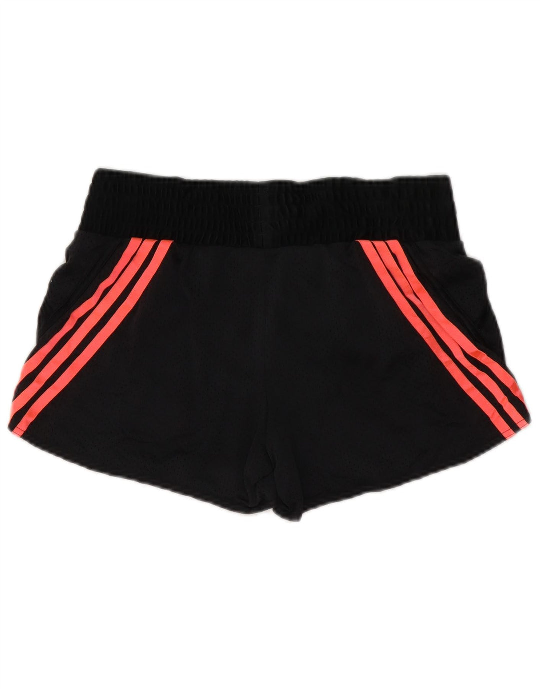 Adidas sportsshorts til kvinder UK 12/14 Medium Black Colourblock Polyester