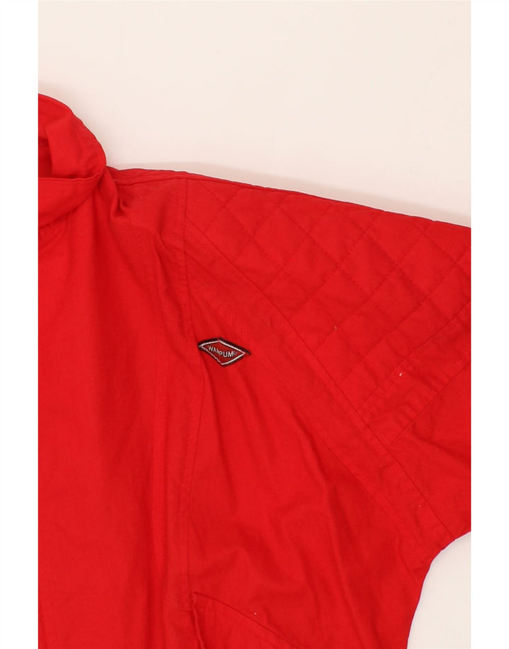 WAMPUM Mens Bomber Jacket UK 38 Medium Red Vintage Wampum and Second-Hand Wampum from Messina Hembry 