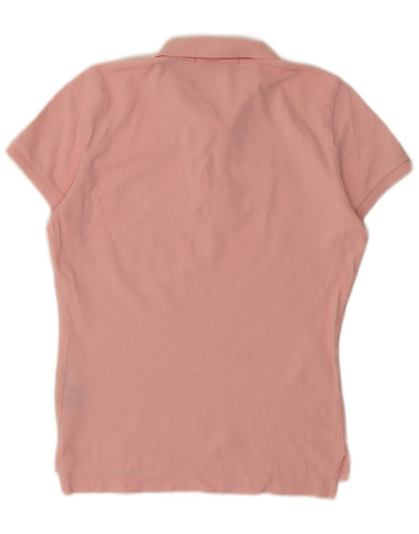 Ralph Lauren Dame Slim Fit Polo Shirt UK 12 Medium Pink
