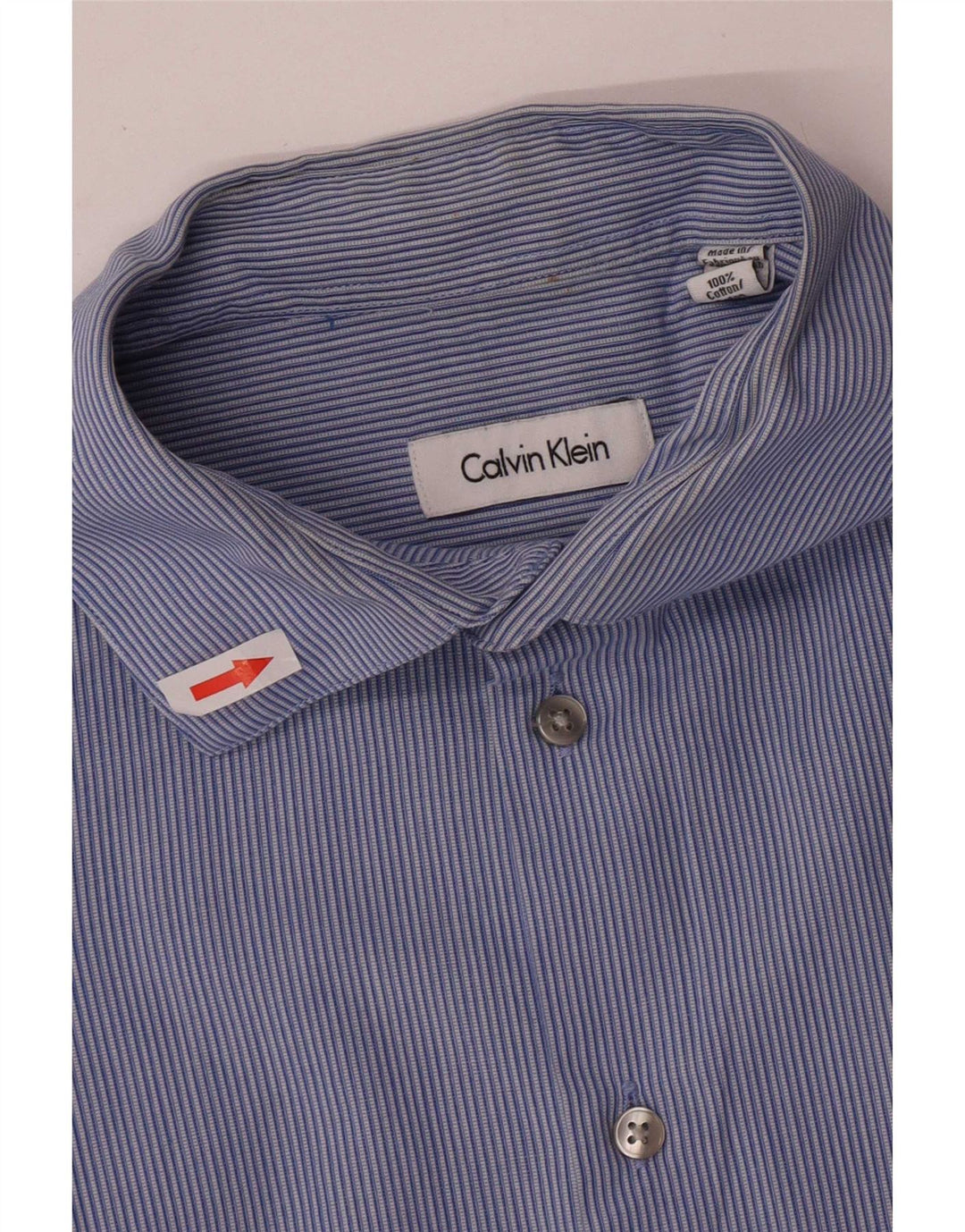 Calvin Klein Herreskjorte str. 17 XL Blåstribet bomuld