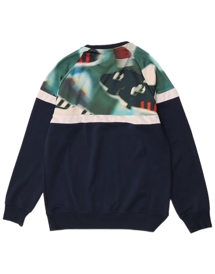 Adidas Sweatshirt Jumper til mænd Medium Navyblå Colourblock Polyester