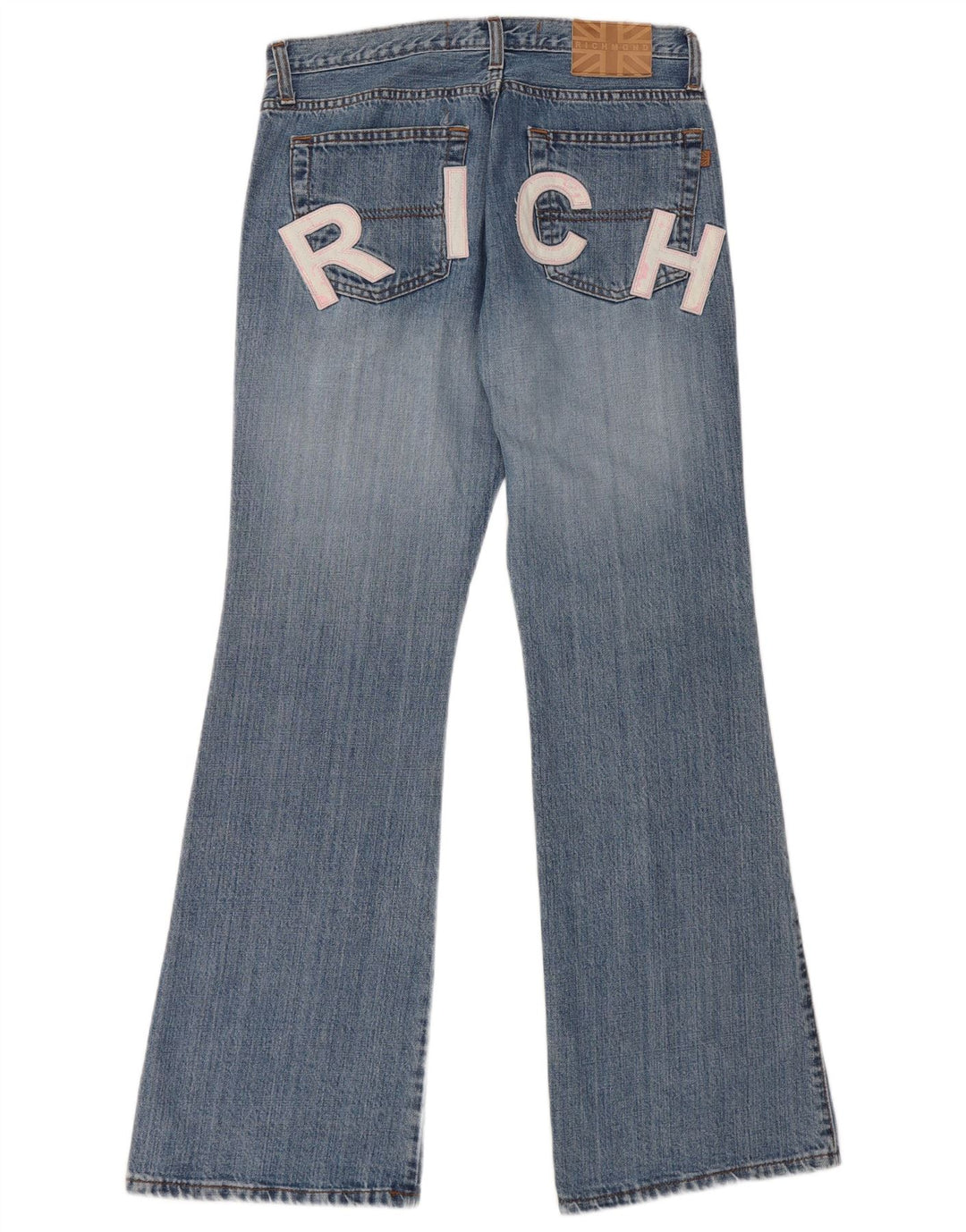 Richmond Dame Grafisk Bootcut Jeans IT 44 Medium W30 L32 Blå Bomuld