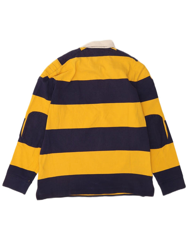 Polo Ralph Lauren Herre langærmet Rugby Polo Shirt Stor gul stribet
