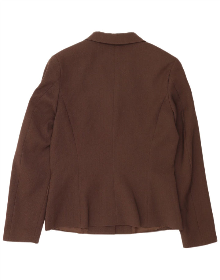 Max & Co. Dame 3-knaps blazerjakke UK 14 Medium Brun Polyester