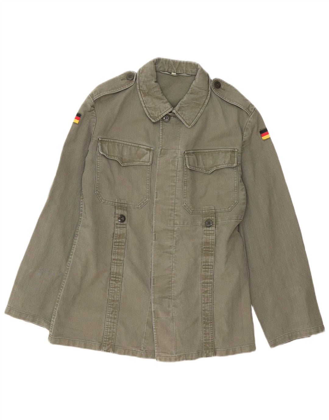 Vintage Herre Military Jacket UK 38 Medium Khaki