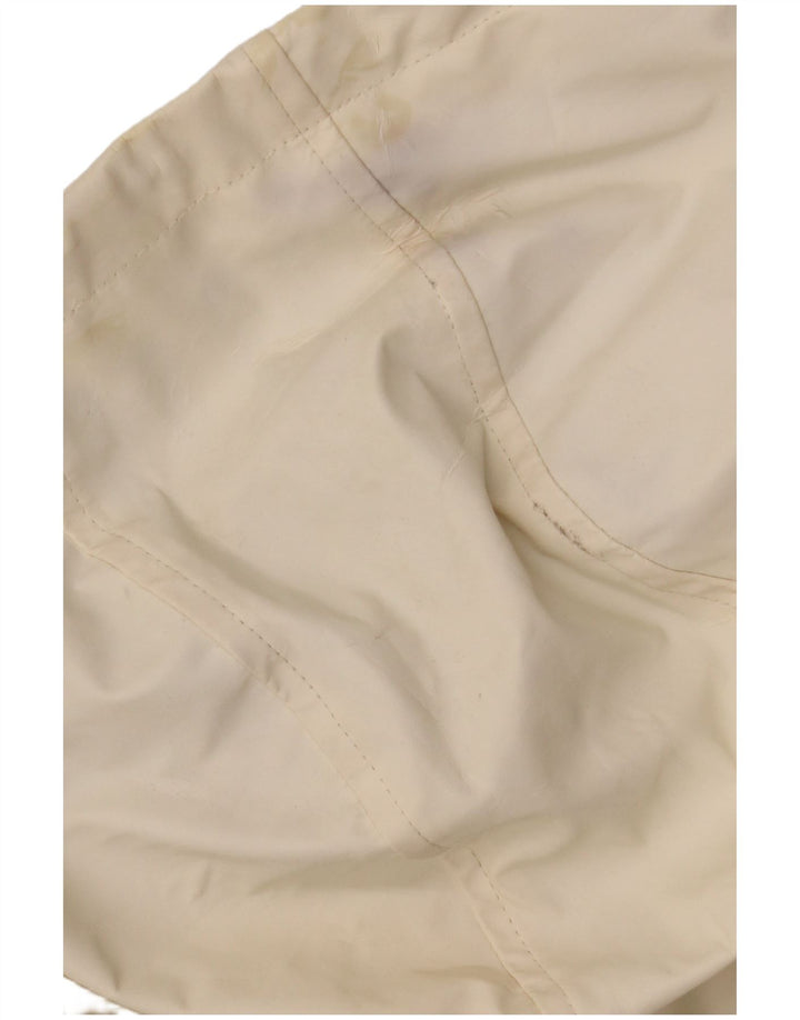 Topshop Dame Oversized Hætte Regnjakke UK 10 Small Off White