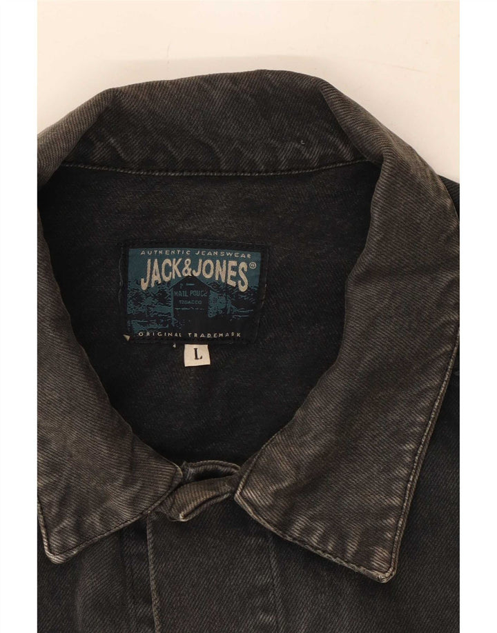 Jack & Jones Denimjakke til mænd UK 40 Large Sort