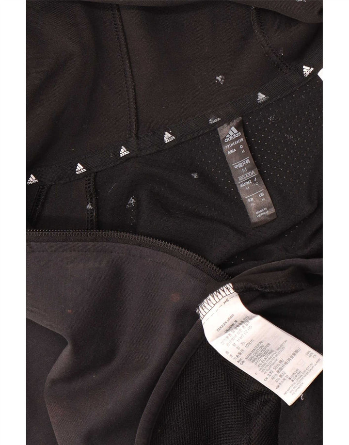 Adidas Hættetrøje med lynlås til mænd mellem sort bomuld
