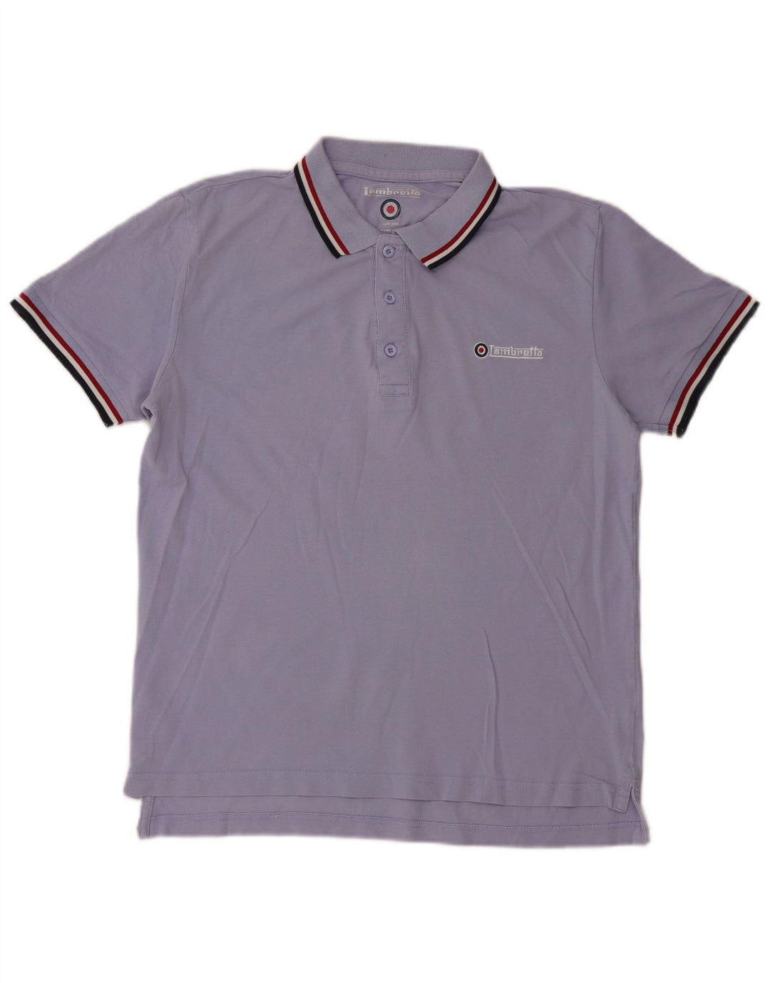 Lambretta herre poloshirt Medium blå bomuld