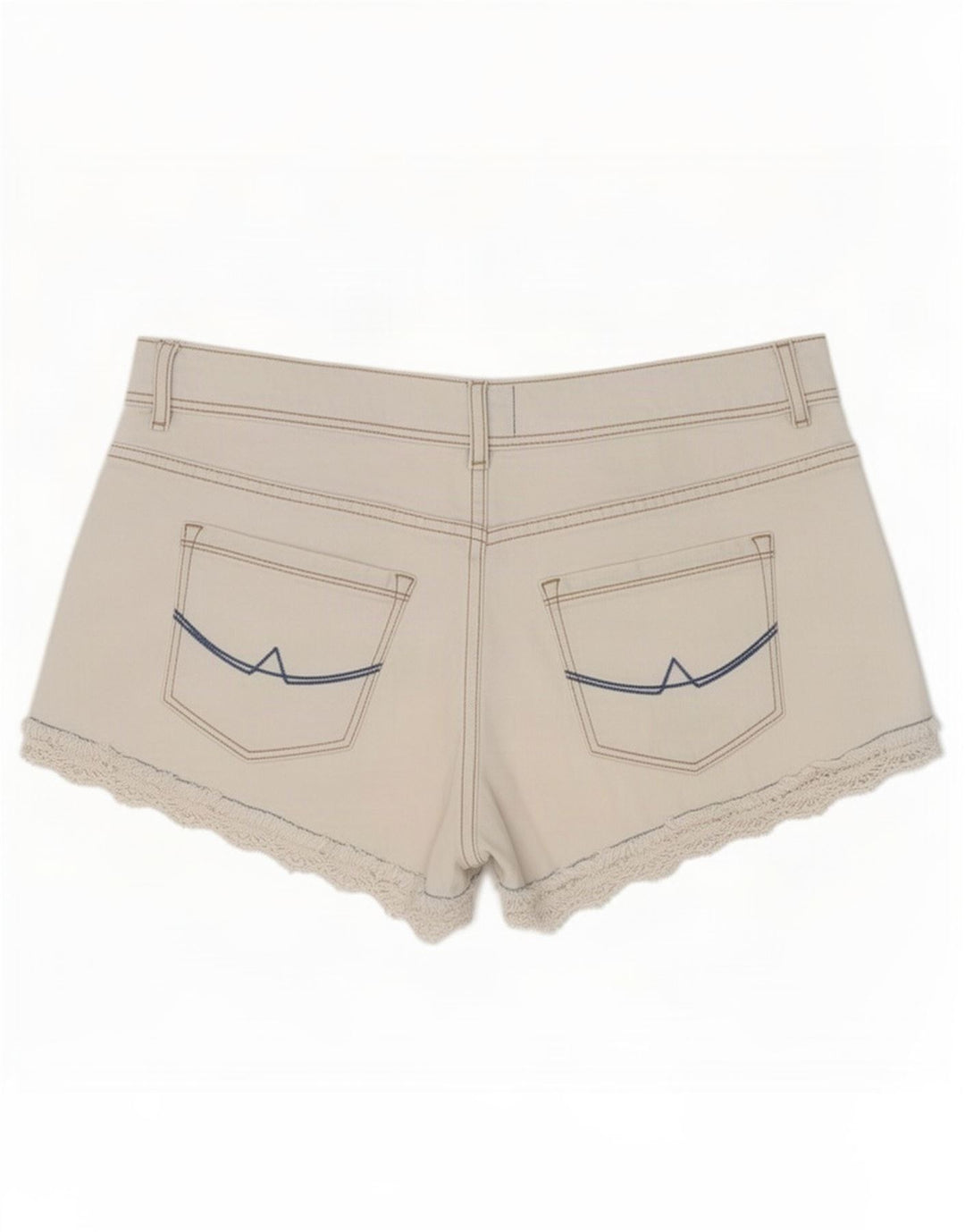 Superdry denimshorts til kvinder Medium W28 hvid bomuld