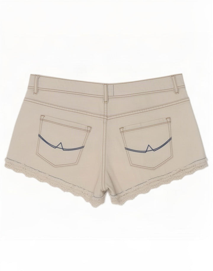 Superdry denimshorts til kvinder Medium W28 hvid bomuld