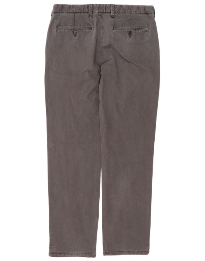 Marks & Spencer Herre Regular Fit Chinobukser W34 L30 Grå Bomuld