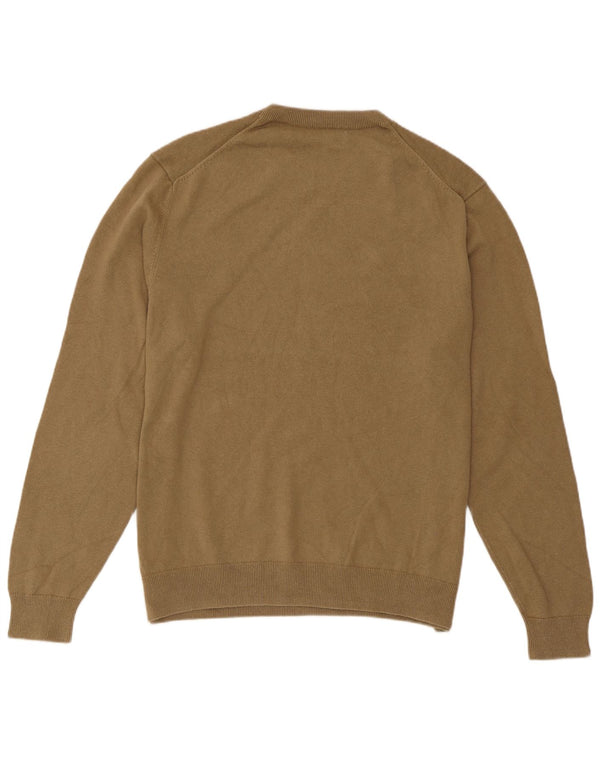 Zara Herre Crew Neck Jumper Sweater XL Beige Linen