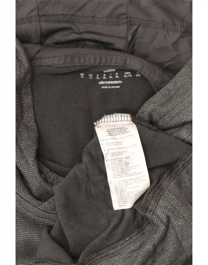 ADIDAS Herre Climawarm hættetrøje XL Grå plettet polyester