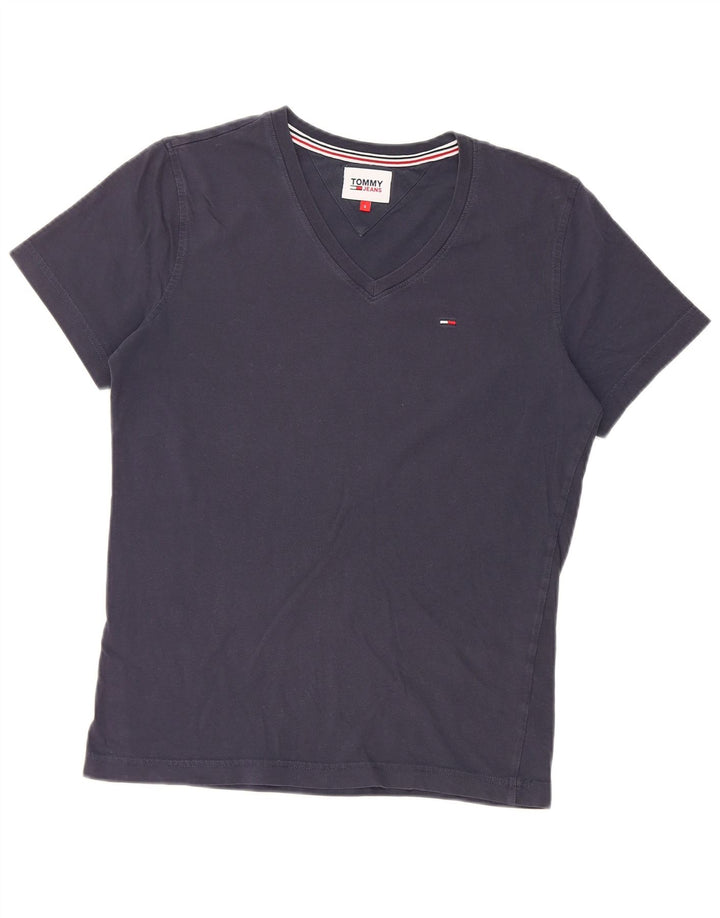 Tommy Hilfiger Dame T-Shirt Top UK 10 Small Navy Blue