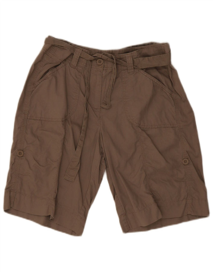 Marks & Spencer Kvinder Casual Shorts UK 12 Medium W30 Grå Bomuld