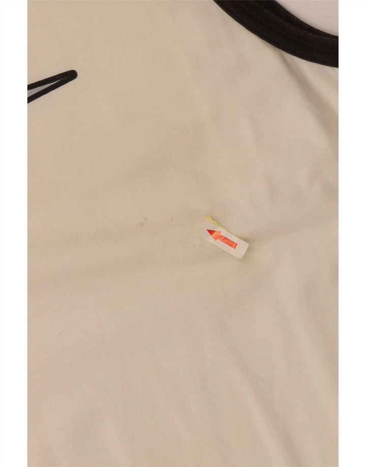 NIKE Herre grafisk vest Top UK 46/47 XL Off White Bomuld