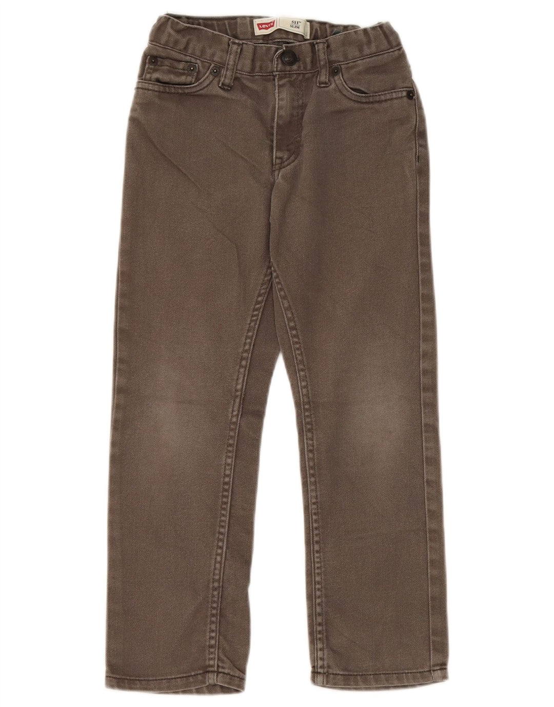 Levi's Boys 511 Slim Jeans 6-7 år W20 L20 Grøn Bomuld