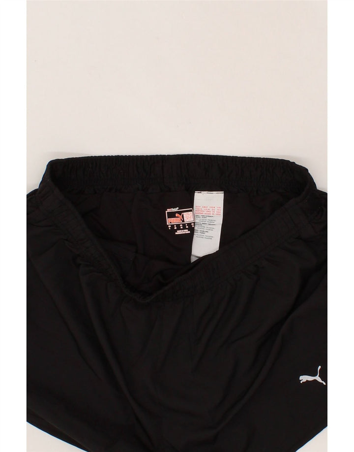 PUMA Womens Sport Shorts UK 14 Large  Black Polyester Vintage Puma and Second-Hand Puma from Messina Hembry 