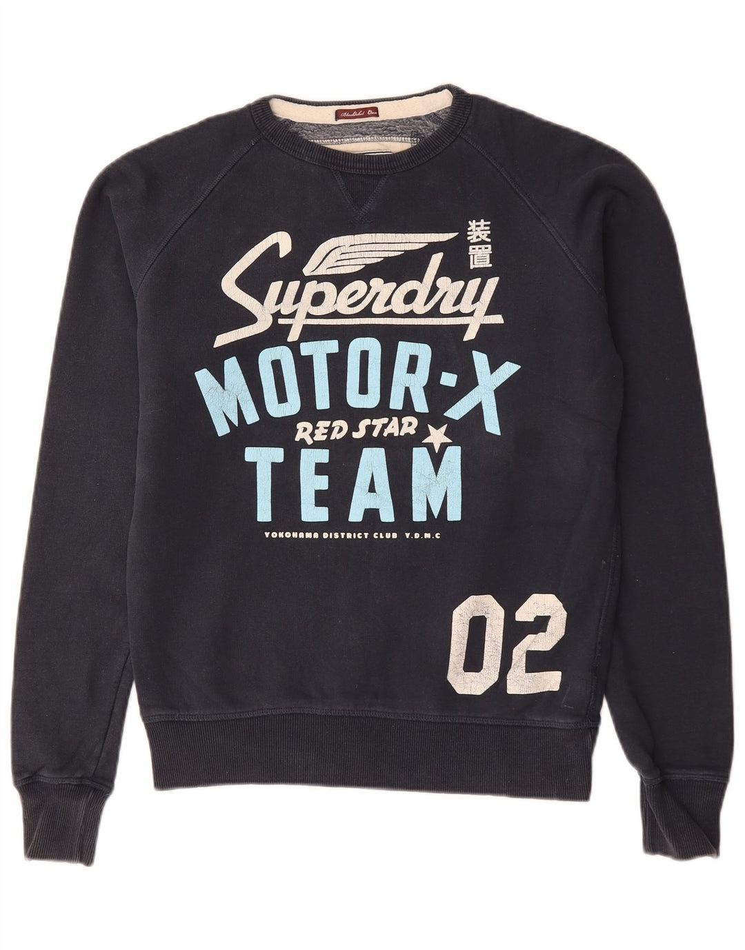 Superdry grafisk sweatshirt til mænd Medium marineblå bomuld