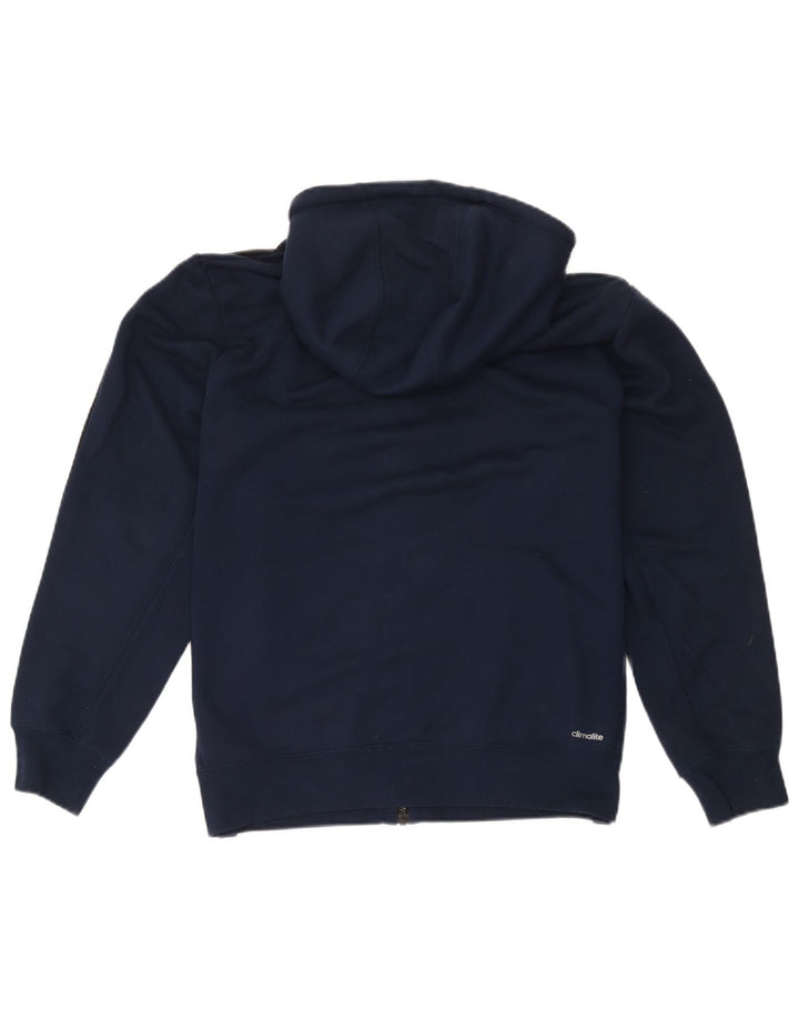 Adidas Herre Climalite Hættetrøje Sweater med lynlås Stor marineblå polyester