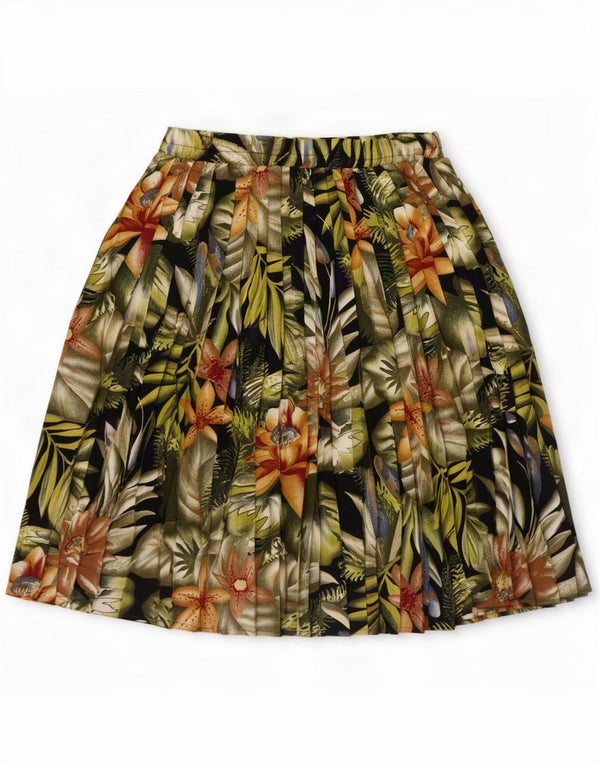 Canda Womens By C&A Plisseret A-line nederdel Medium W30 Flerfarvet Blomster