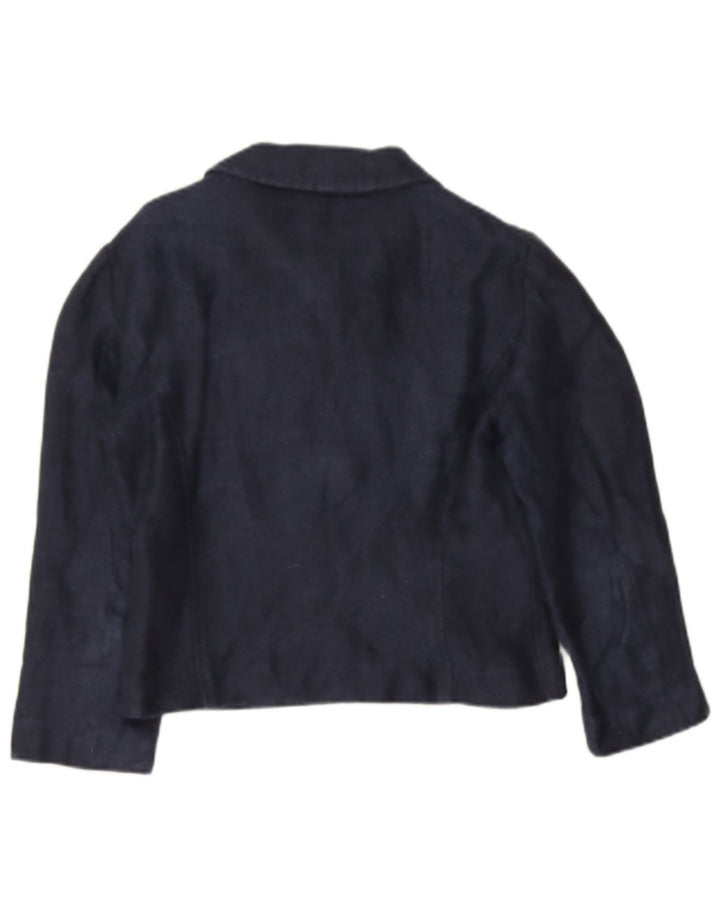 Aspesi Dame 3/4 Ærmet Ærtefrakke IT 40 Small Blue Linen