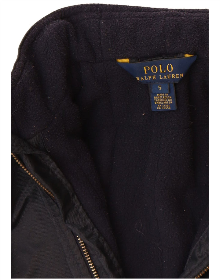 Polo Ralph Lauren drenge vindjakke 4-5 år marineblå nylon