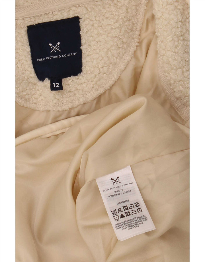 Crew Clothing Dame Fleecejakke UK 12 Medium Beige Polyester