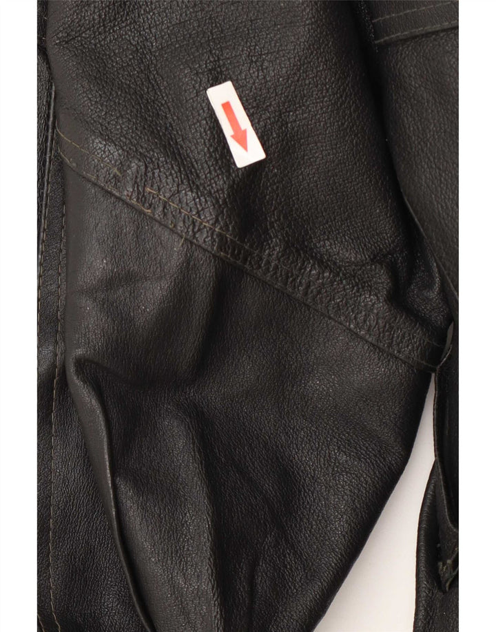 Vintage dame læderjakke UK 14 Large Black