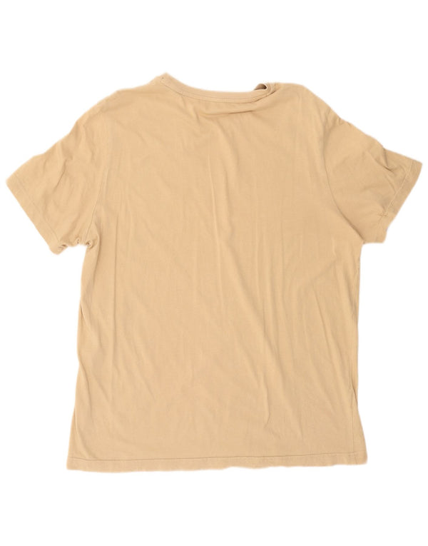 Puma Herre Grafisk T-Shirt Top Stor Beige Bomuld