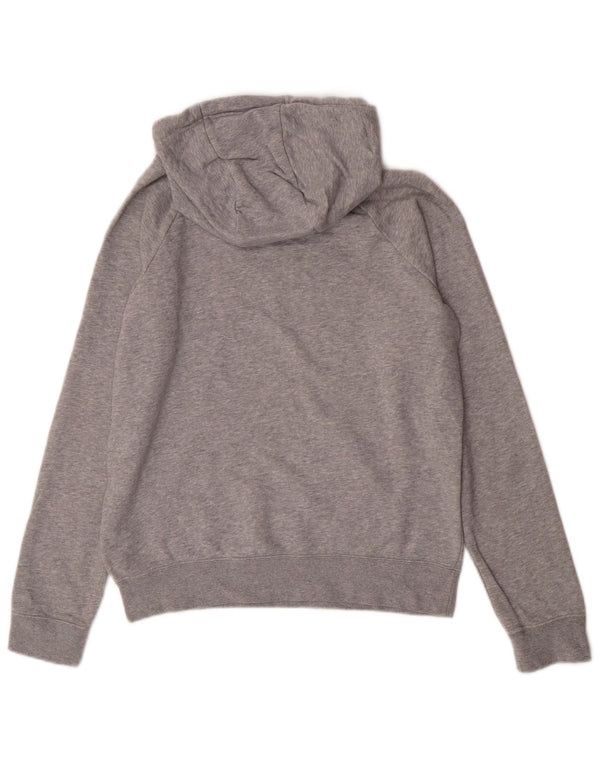 Nike Dame Grafisk Oversized Hoodie Jumper UK 10 Small Grey Bomuld