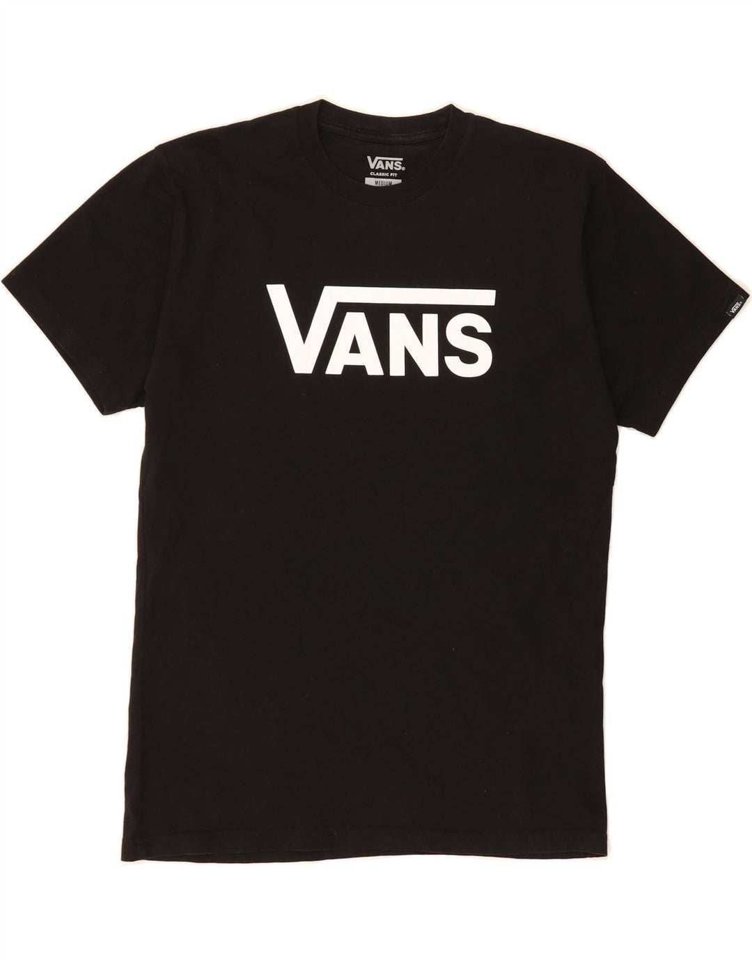 VANS Mens Classic Fit Graphic T-Shirt Top Medium Black Cotton Vintage Vans and Second-Hand Vans from Messina Hembry 