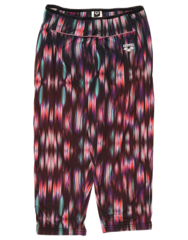 Arena Dame Abstrakt Mønster Capri Leggings UK 10 Small Multicolored
