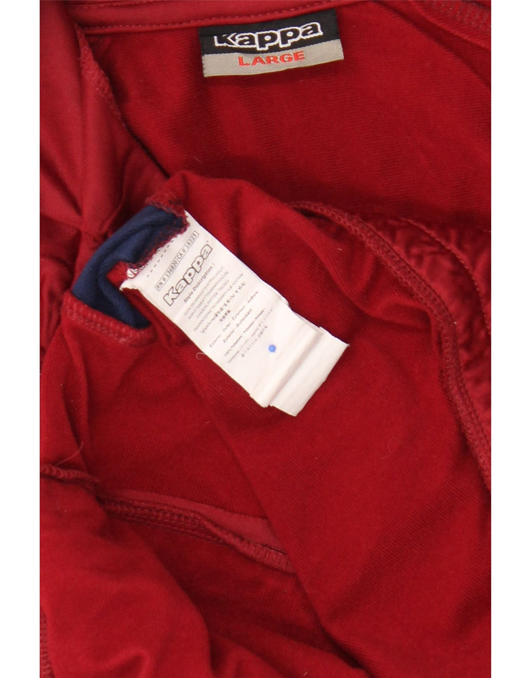 Kappa Herre grafisk træningsdragt Topjakke Stor Burgundy Colourblock