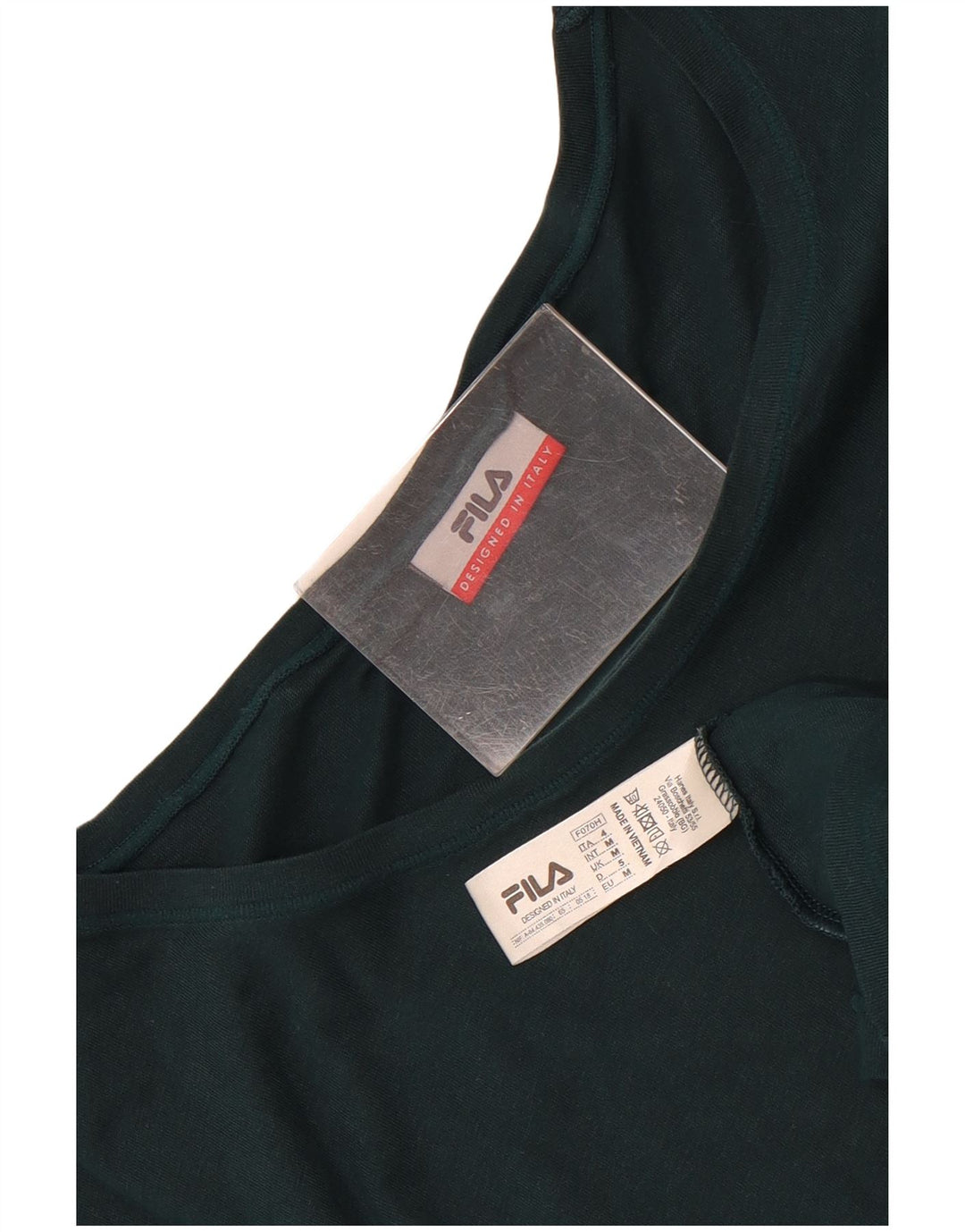 Fila Herre T-Shirt Top Medium Grøn Bomuld