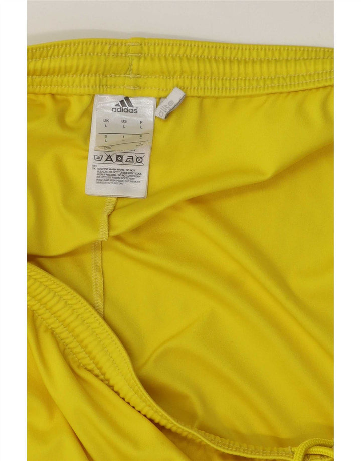 Adidas Herre Climalite Sportshorts store gule polyester