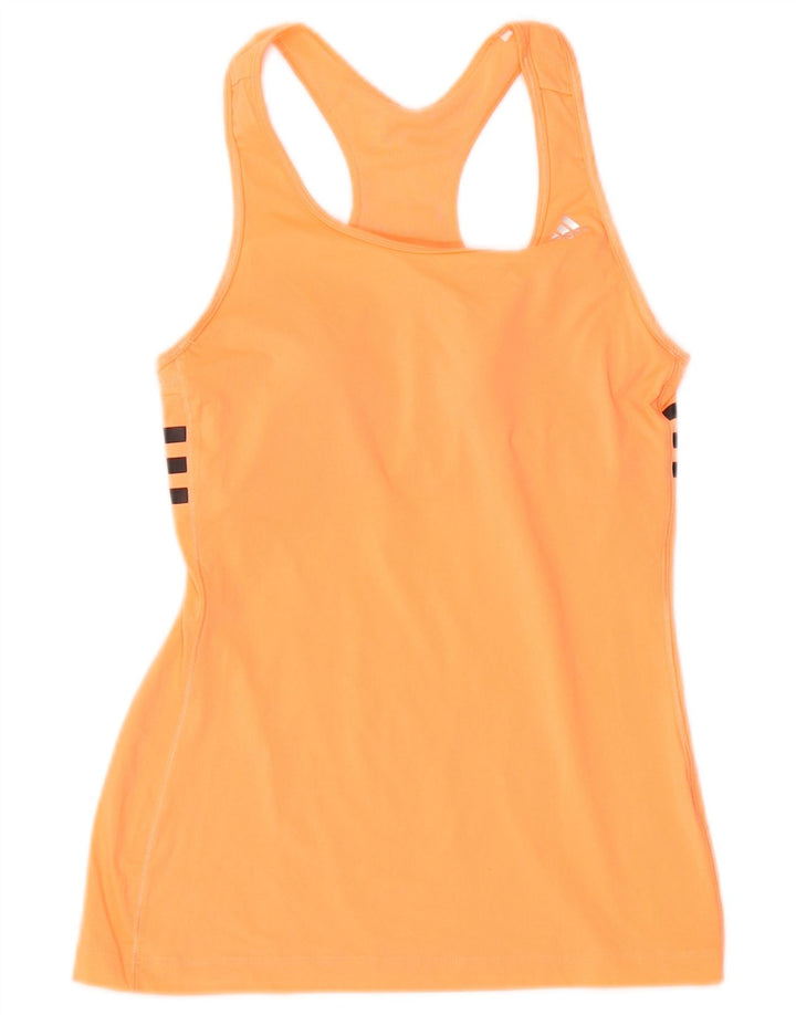 ADIDAS Dame Climacool Vest Top UK 4/6 XS Orange