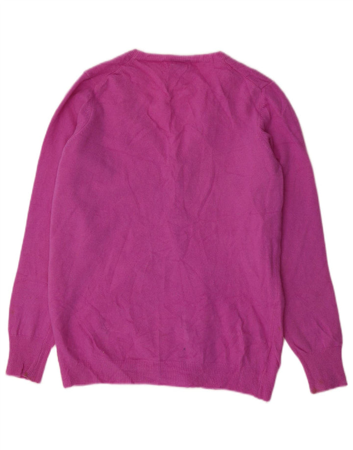 Benetton Dame Cardigan Sweater UK 12 Medium Purple
