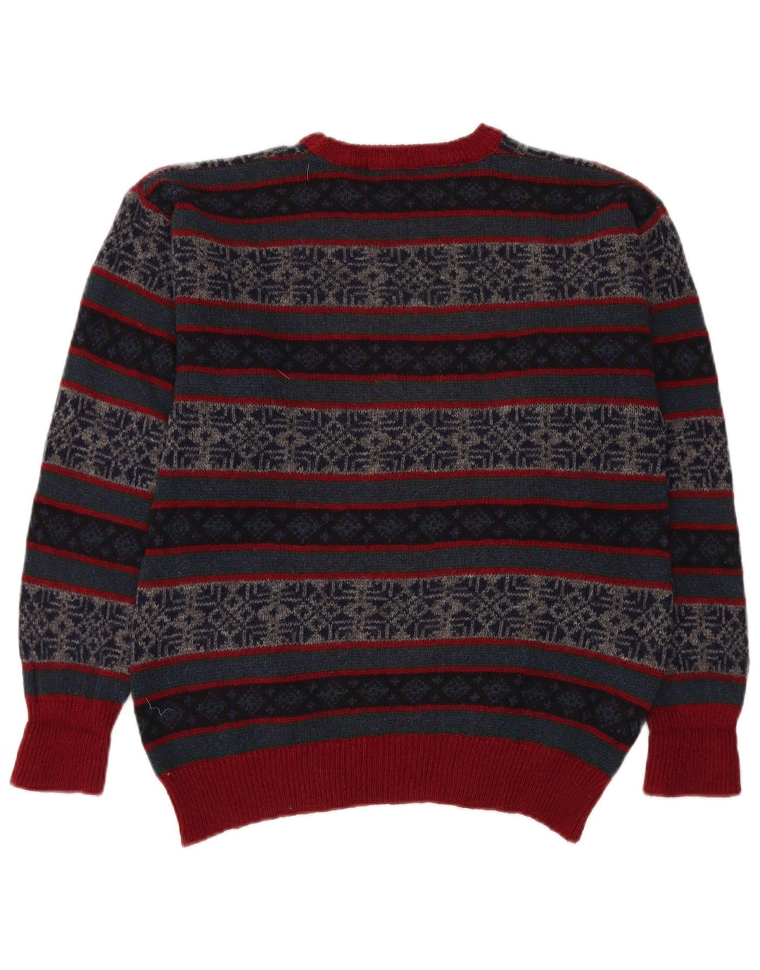 VINTAGE Herretrøjetrøje med rund hals Medium Flerfarvet Fair Isle