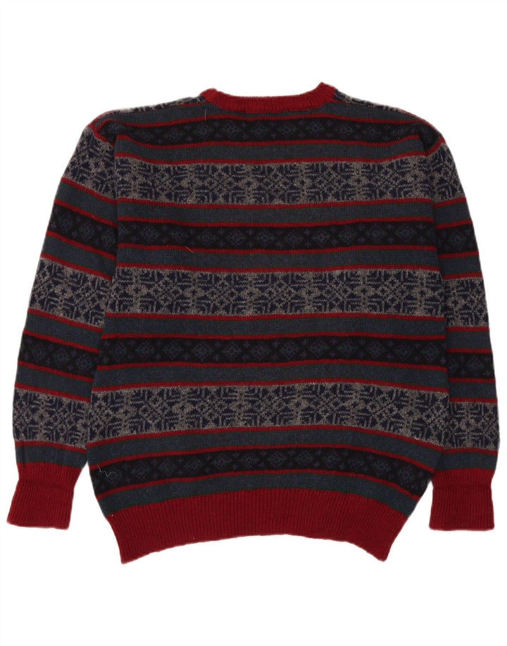 VINTAGE Herretrøjetrøje med rund hals Medium Flerfarvet Fair Isle