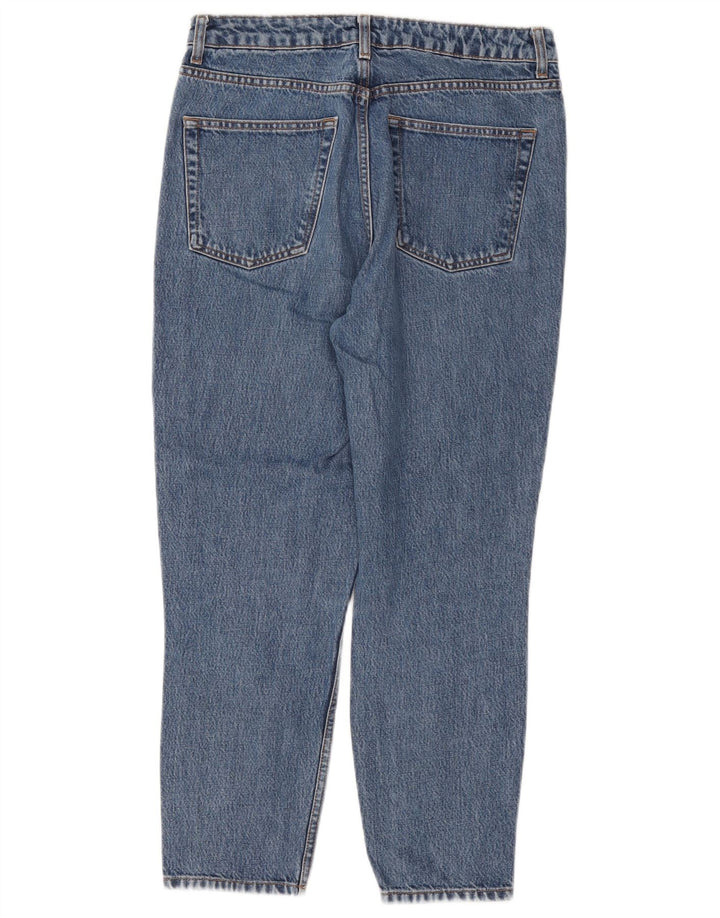 Topshop Dame Mom Slim Jeans W30 L26 Blå Bomuld
