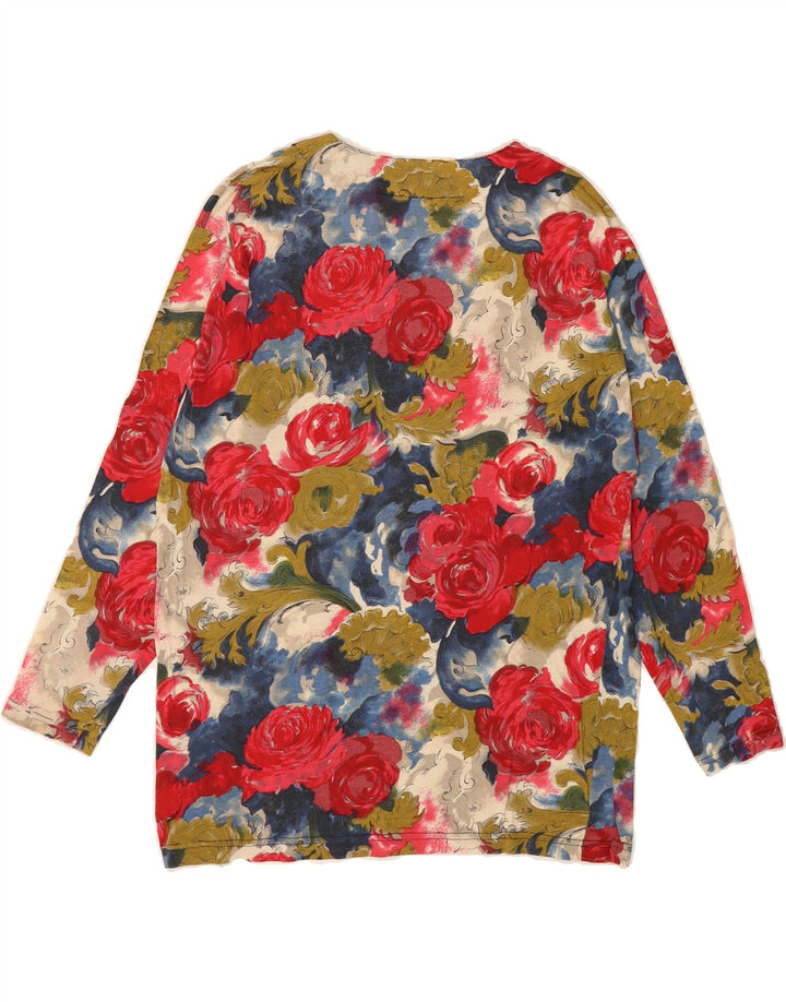 BAGARRY Womens Top Long Sleeve UK 16 Large Multicoloured Floral Vintage Bagarry and Second-Hand Bagarry from Messina Hembry 