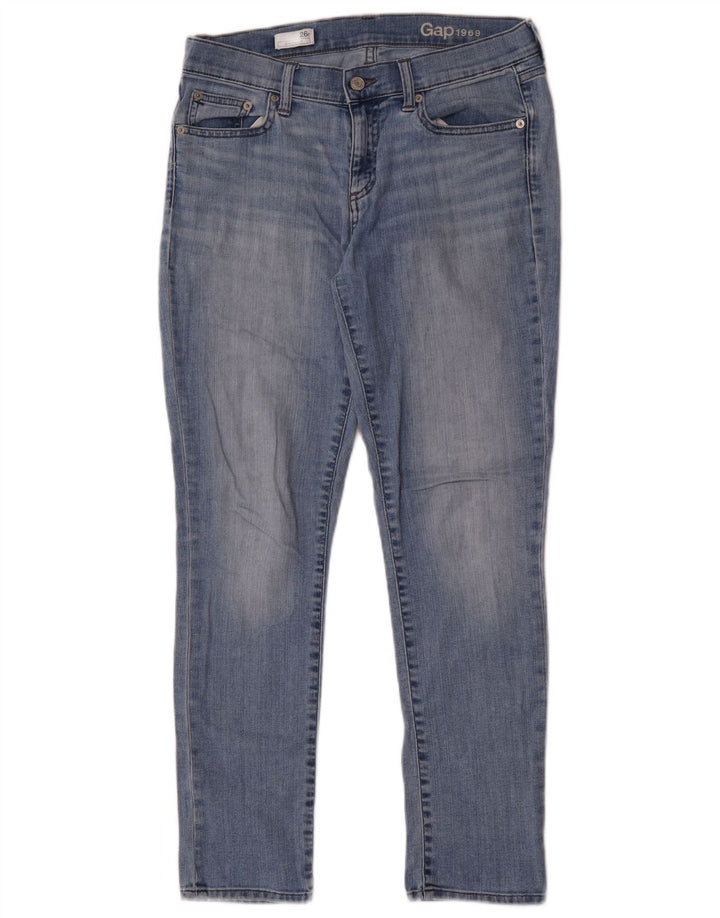 Gap Womens Girlfriend Slim Jeans W26 L29 Blå Bomuld