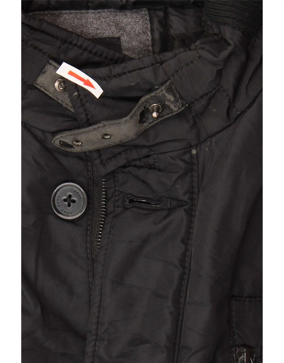 Hugo Boss Herre Utility Jakke UK 54 2XL Sort Polyamid