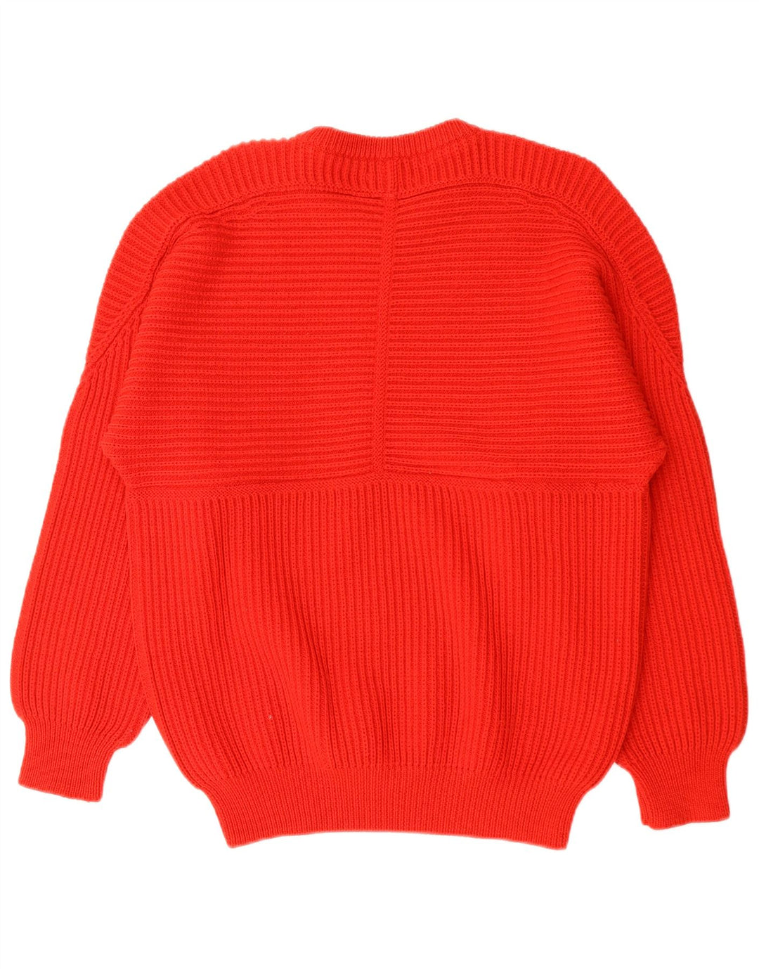 VINTAGE Herre Boat Neck Jumper Sweater Medium Rød